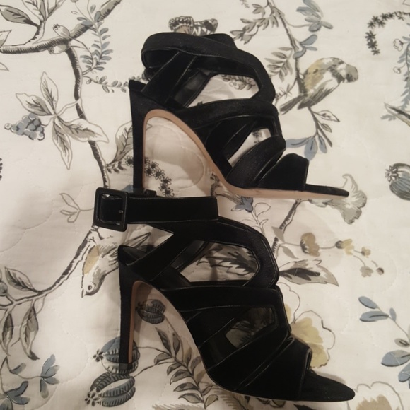 ANTONIO MELANI Shoes - Antonio Minnelli Black Velvet heels